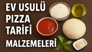Ev Usulü Pizza Tarifi Malzemeleri