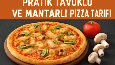 Pratik Tavuklu ve Mantarlı Pizza Tarifi